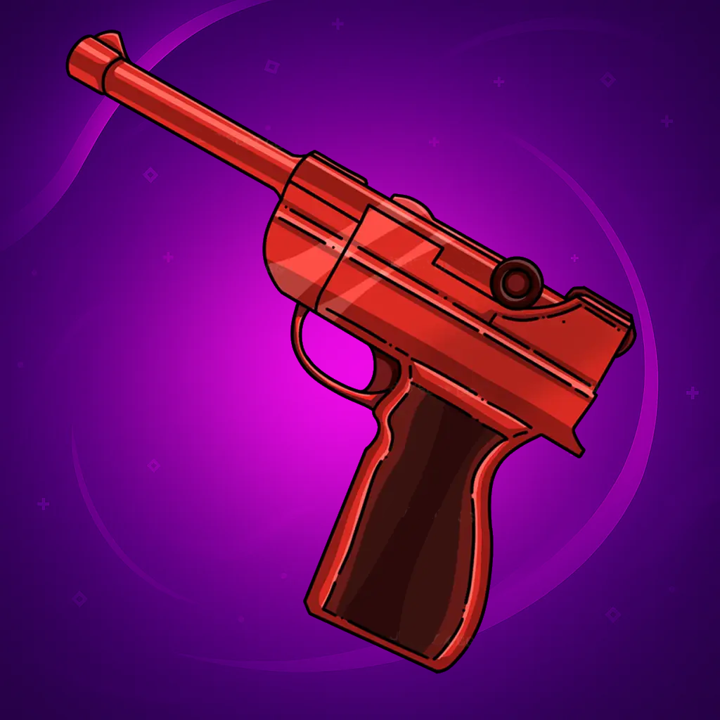 Red Luger Gun